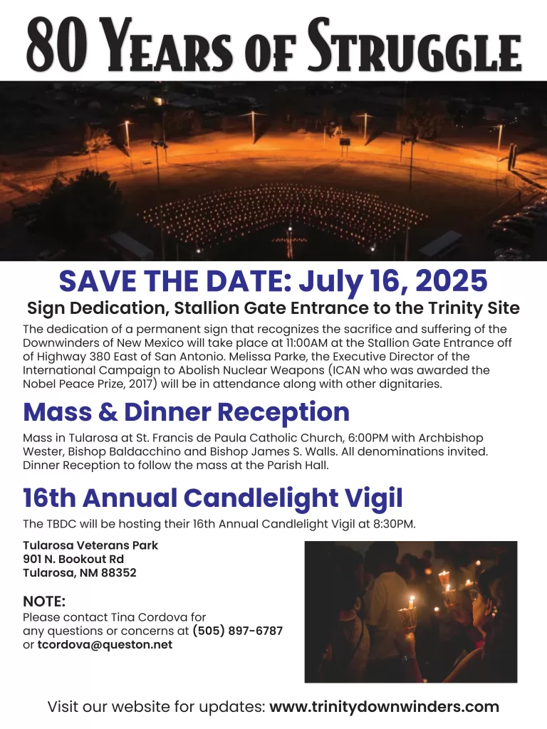 Save the Date: 80 Years of Struggle