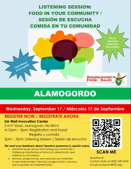 Roadrunner Foodbank Listening Sessions