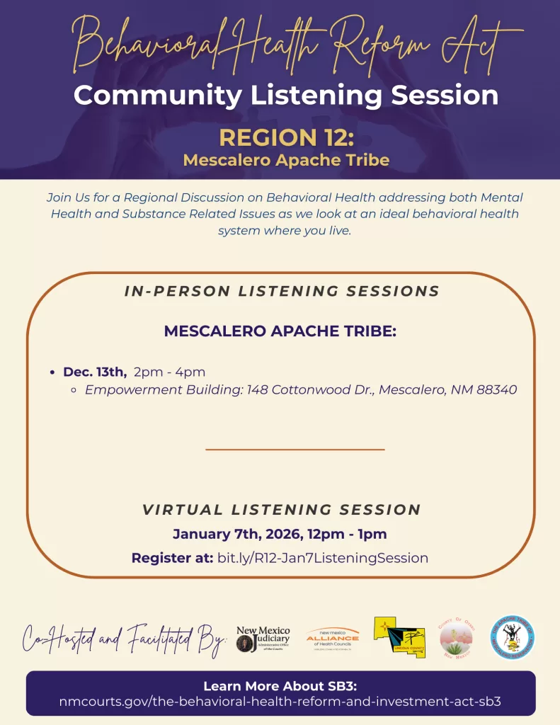 Mescalero Apache Tribe Community Listening Sessions