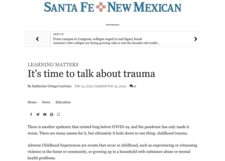 It’s time to talk about trauma