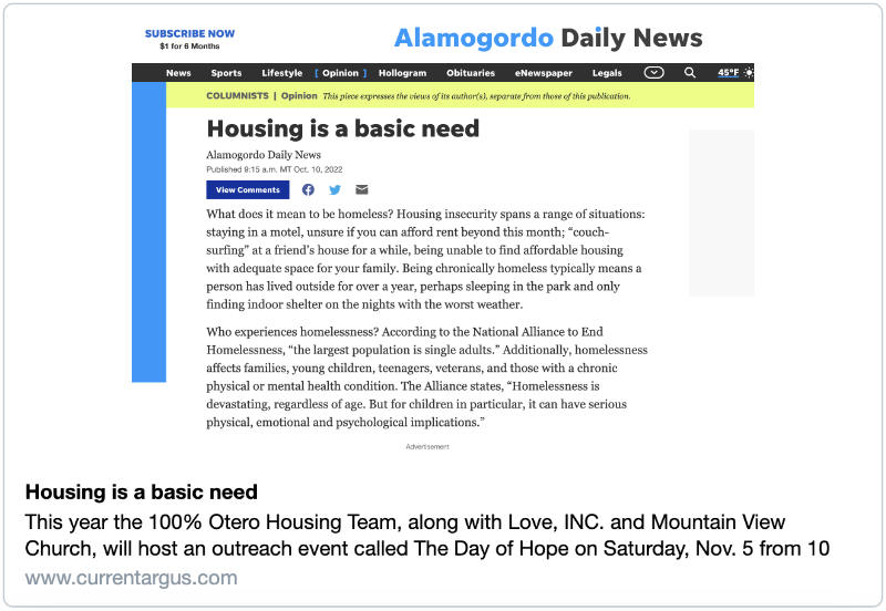 Housing Is a Basic Need