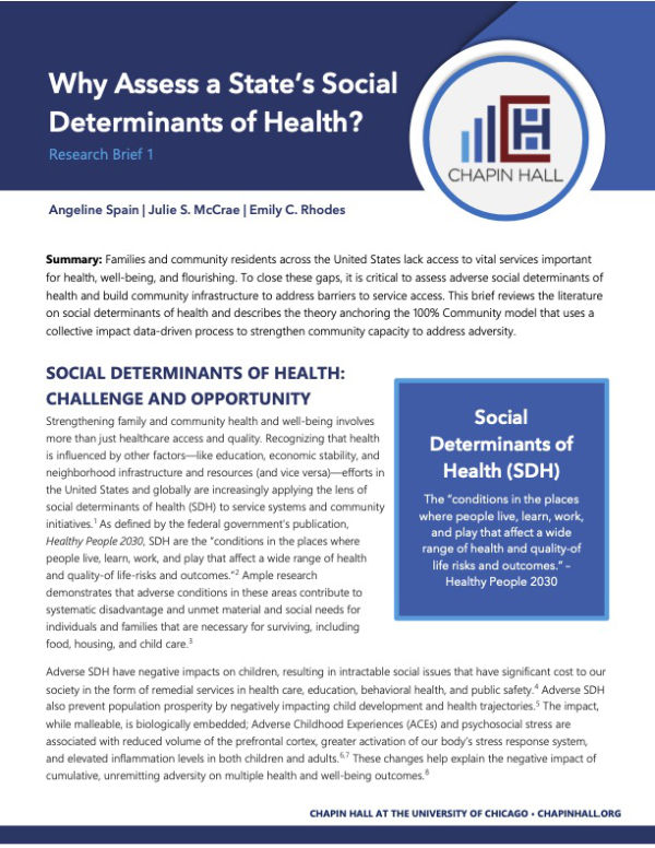 Why Assess a State’s Social Determinants of Health? 
Identifying the real reason our children suffer won’t be found on mass media or social media. Those serious about ending epidemic rates of childhood adversity know to look to research. Amid ongoing calls to dismantle child welfare and scrutiny focused on all local government responses to abuse and neglect, answers arrive in an article most of the public will never see.