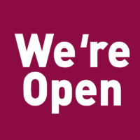 We're Open image