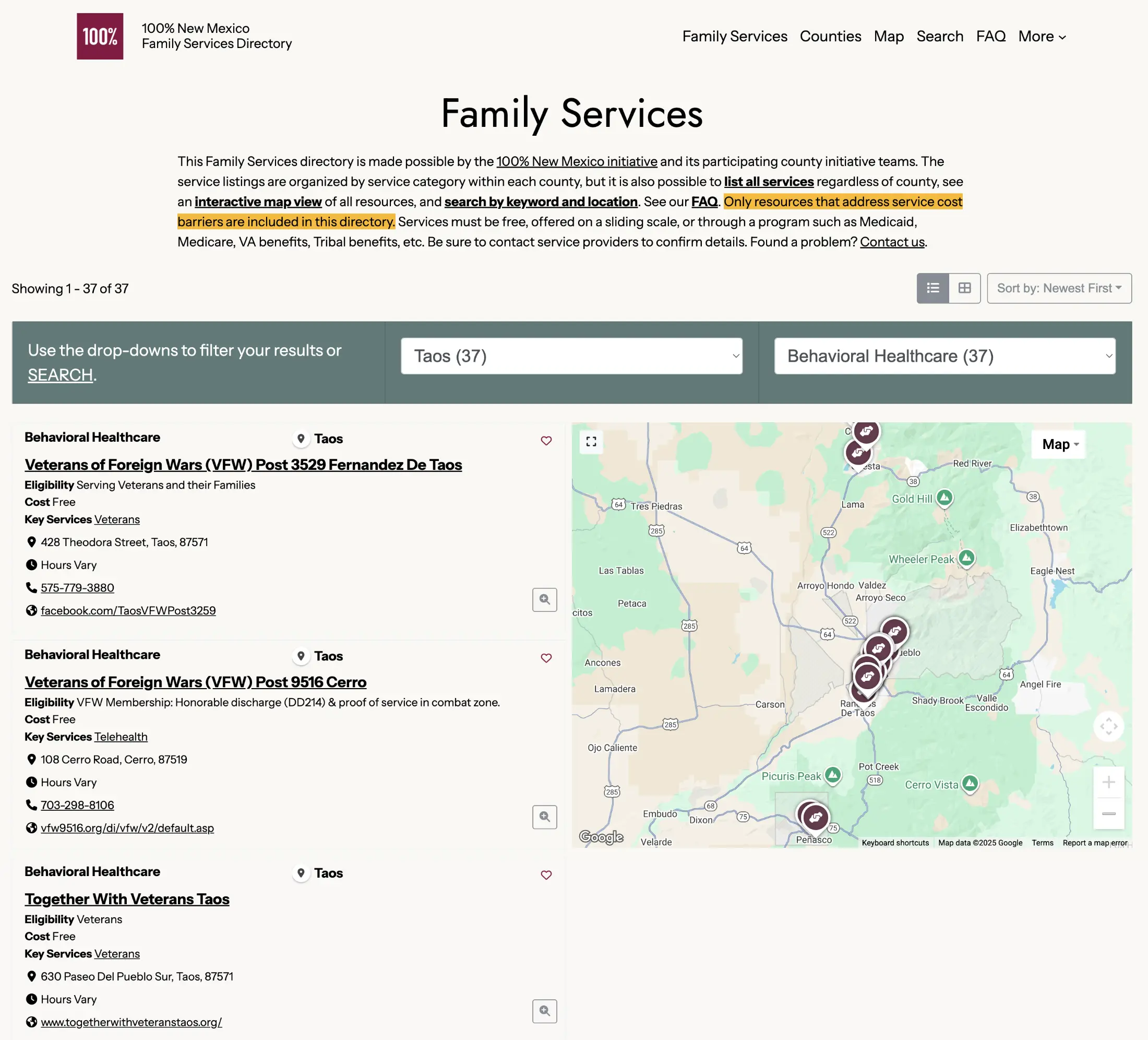 100% Family Services Directory