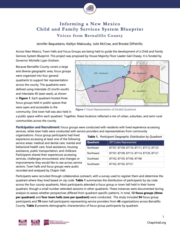 Voices from Bernalillo County (Jan 2026)